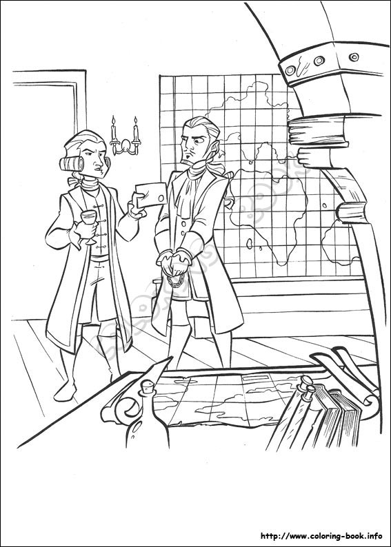 Pirates of the Caribbean coloring picture